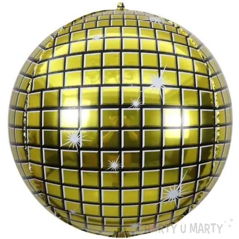 balon foliowy disco jix zloty 22 rnd