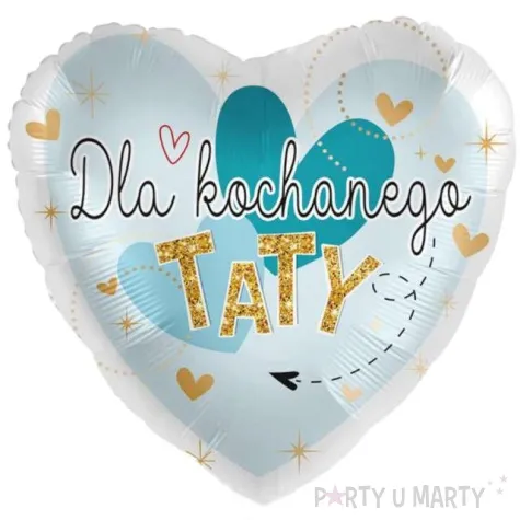 balon foliowy dla kochanego taty serce amscan 17 hrt