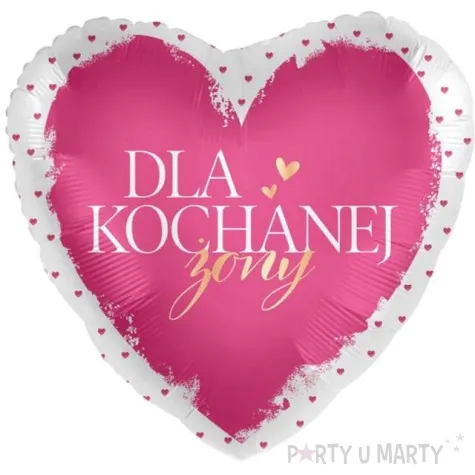 balon foliowy dla kochanej zony serce roz amscan 17 hrt
