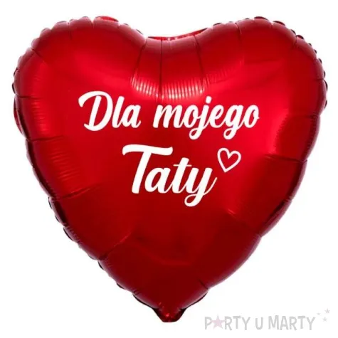 balon foliowy dla mojego taty czerwony 18 hrt