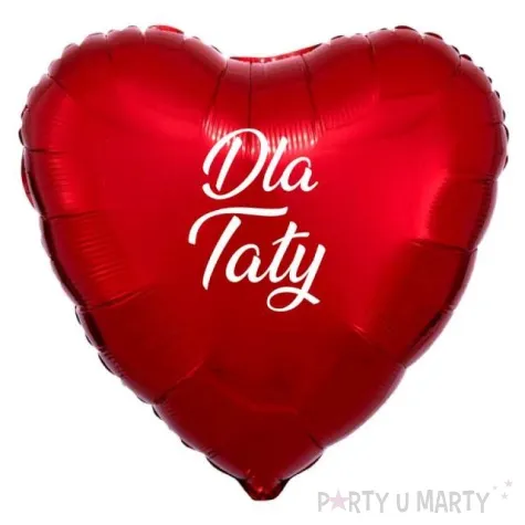 balon foliowy dla taty czerwony 18 hrt
