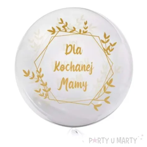 balon foliowy dla ukochanej mamy transparentny tuban 18 orb