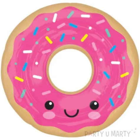 balon foliowy donut z posypka rozowy amscan 27 rnd
