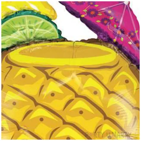 balon foliowy drink ananas betallic 37 shp