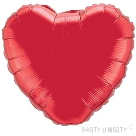 balon foliowy duze serce czerwony qualatex 36 hrt