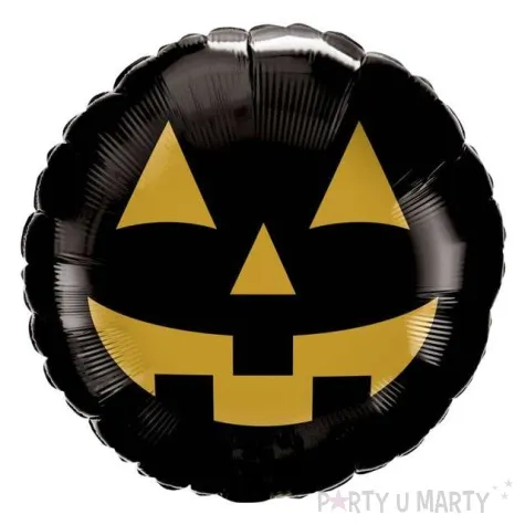 balon foliowy dynia czarna qualatex 18 rnd