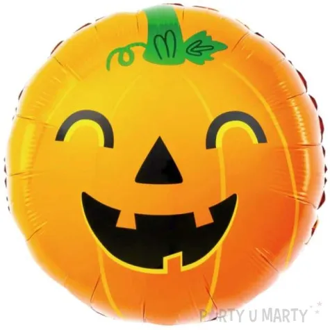 balon foliowy dynia z usmiechem pomaranczowy partypal 18 rnd