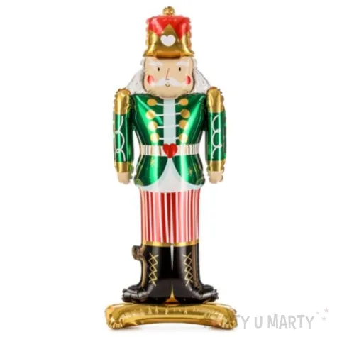 balon foliowy dziadek do orzechow zielony partydeco 33 shp