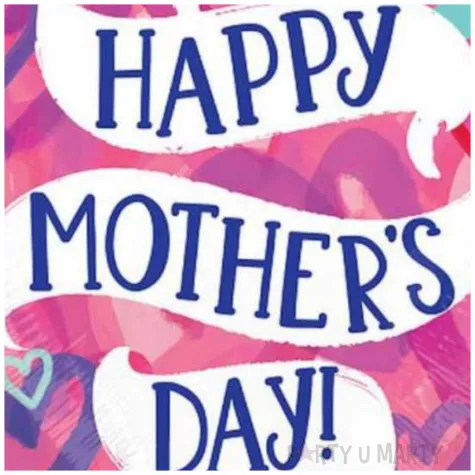 balon foliowy dzien matki happy mothers day kolorowe serca amscan 18 hrt