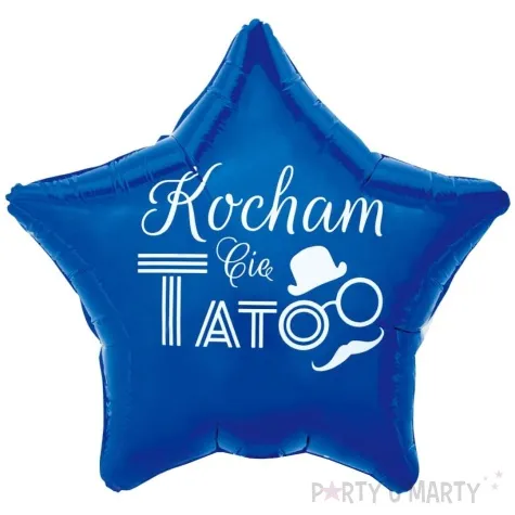 balon foliowy dzien ojca kocham cie tato niebieski godan 19 str