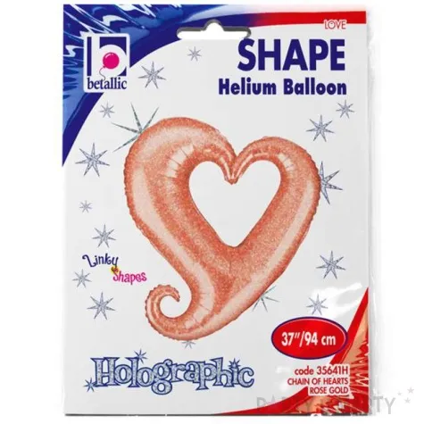 balon foliowy dziurawe serce holo rozowe zloto grabo 37 shp