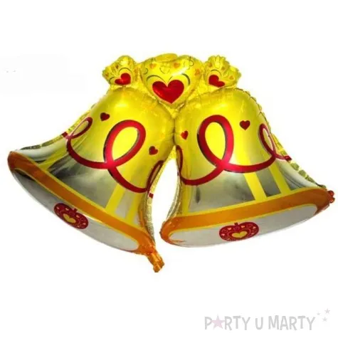 balon foliowy dzwonki slubne zloty oem 38 shp