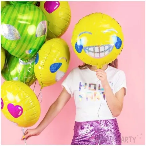 balon foliowy emotikon usmiech partydeco 18