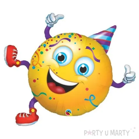 balon foliowy emotka na imprezie qualatex 36 shp