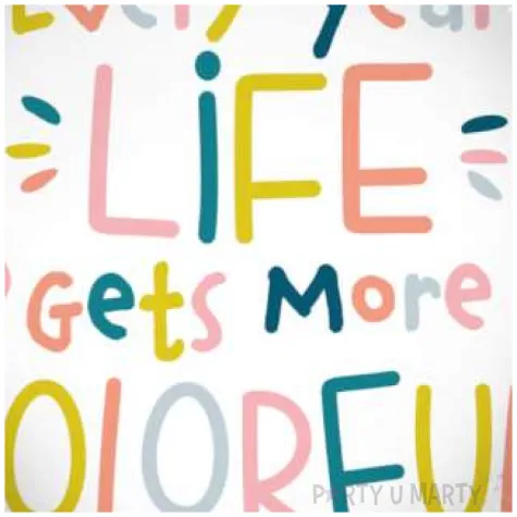 balon foliowy every year life gets more colorful folat 18 rnd