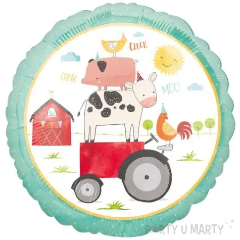 balon foliowy farma barnyard amscan 18 rnd