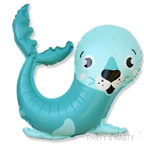 balon foliowy foka niebieski dekoracje polska 18 shp