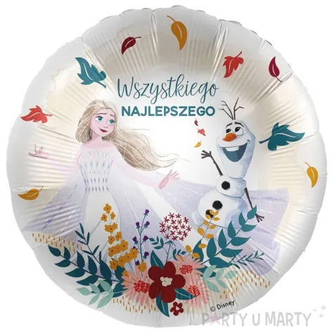 balon foliowy frozen elsa i olaf wszystkiego najlepszego premioloon 17 rnd