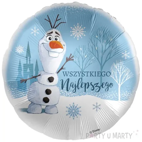 balon foliowy frozen olaf wszystkiego najlepszego premioloon 17 rnd