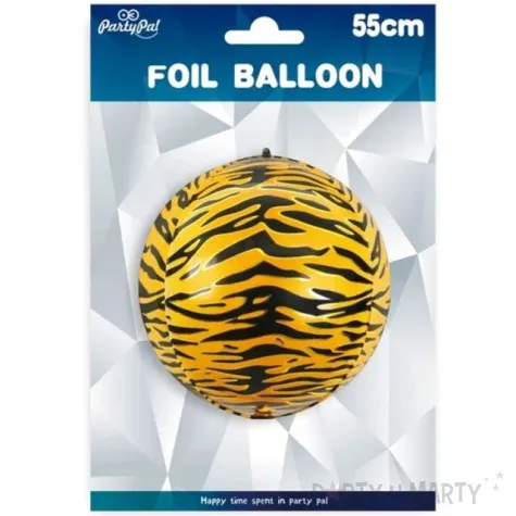 balon foliowy futro paski tygrysa partypal 22 orb