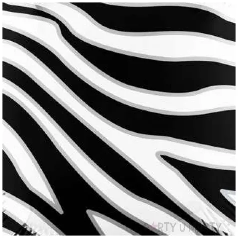 balon foliowy futro paski zebry amscan 18 rnd