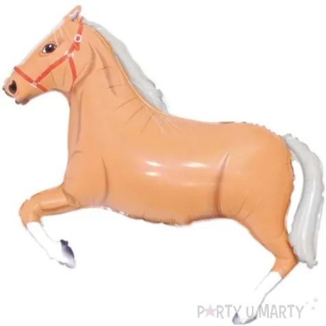 balon foliowy galopujacy kon brazowy flexmetal 10 shp