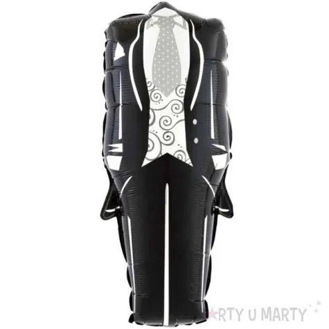 balon foliowy garnitur slubny czarny partypal 33 shp