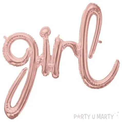 balon foliowy girl rozowe zloto amscan 30 shp