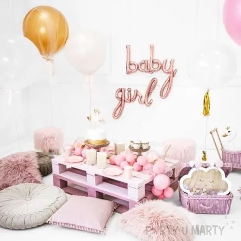 balon foliowy girl rozowe zloto partydeco 30 shp