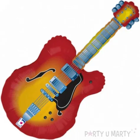 balon foliowy gitara czerwony betallic 43 shp