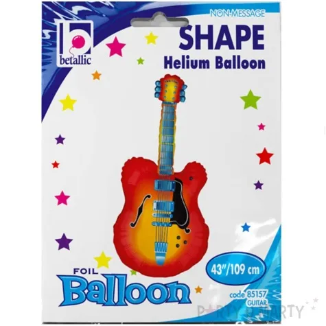 balon foliowy gitara czerwony betallic 43 shp