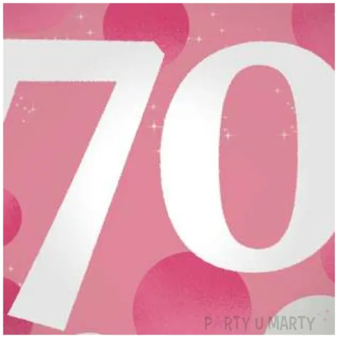 balon foliowy glossy 70 urodziny rozowy folat 17 rnd