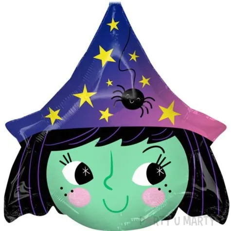 balon foliowy glowa czarownicy kolorowy amscan 19 shp