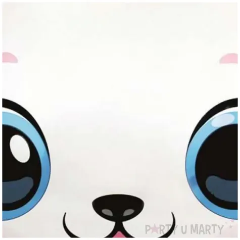 balon foliowy glowa kota bialy flexmetal 24 shp