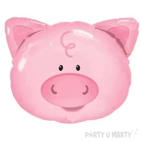 balon foliowy glowa prosiaka qualatex 30 shp