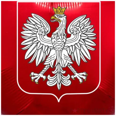 balon foliowy godlo polski czerwony 18 hrt