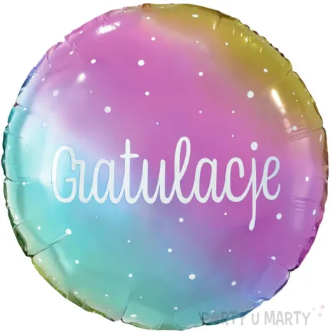 balon foliowy gratulacje ombre godan 18 rnd