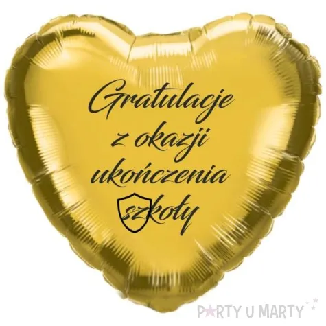 balon foliowy gratulacje z okazji ukonczenia szkoly zloty 18 hrt
