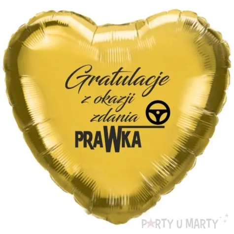 balon foliowy gratulacje z okazji zdania prawka zloty 18 hrt