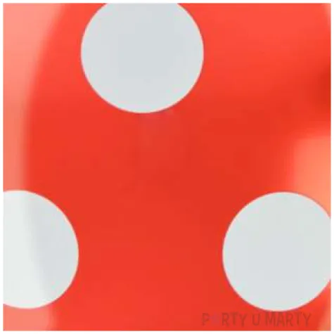 balon foliowy grochy czerwony arpex 18 rnd