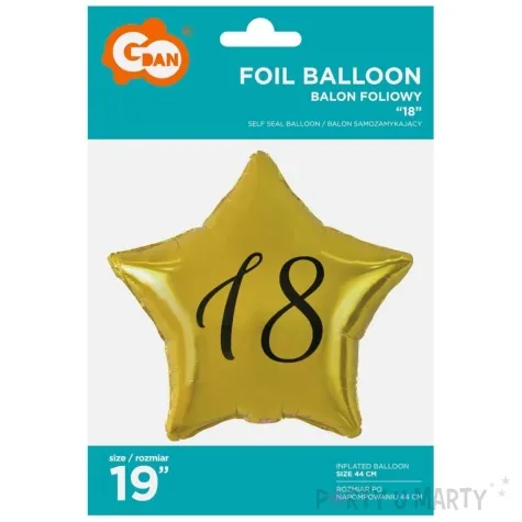 balon foliowy gwiazda 18 zloty godan 19 str