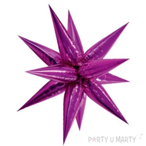 balon foliowy gwiazda 3d diy fioloetowy unique 28 str