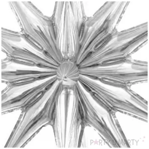 balon foliowy gwiazda 3d srebrny godan 20 str