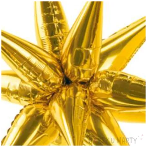 balon foliowy gwiazda 3d zloty partydeco 27 str