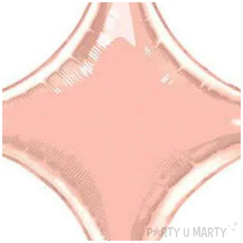 balon foliowy gwiazda 4 ka rozowe zloto qualatex 40 shp