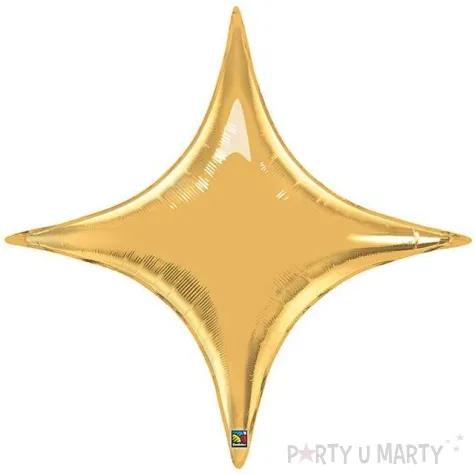 balon foliowy gwiazda 4 ka zloty qualatex 40 shp