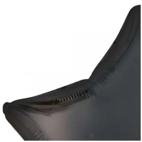 balon foliowy gwiazda czarny satynowy flexmetal 18 str