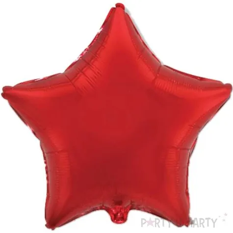 balon foliowy gwiazda czerwony flexmetal 28 str