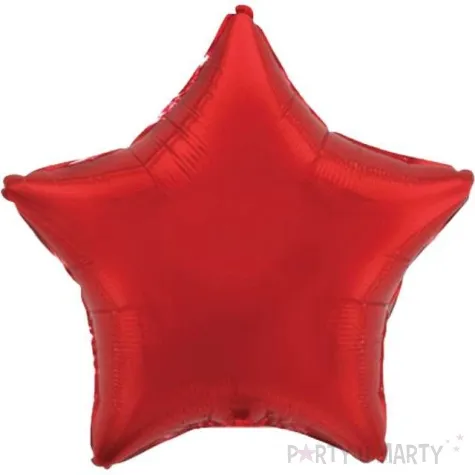 balon foliowy gwiazda czerwony flexmetal 9 str