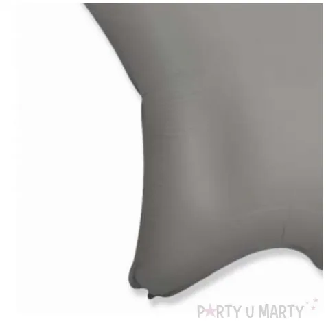 balon foliowy gwiazda dekoracja na urodziny srebrny matowy 18 str